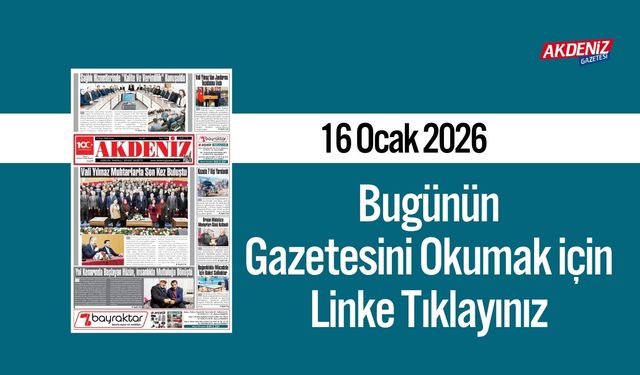 Akdeniz Gazetesi 16 Ocak’ta Hangi Haberlere Yer Verdi?
