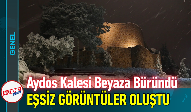 Aydos Kalesi Beyaza Büründü: Eşsiz Görüntüler Oluştu!