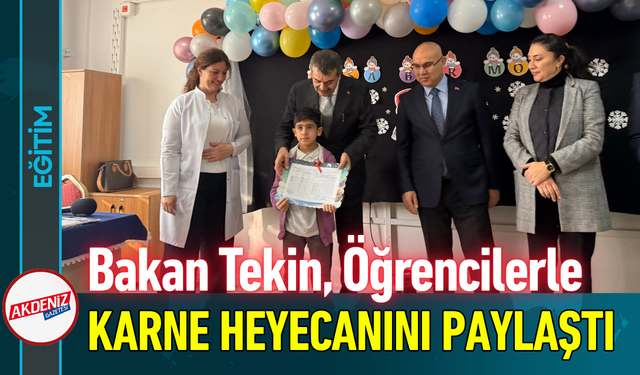 Bakan Tekin Öğrencilerle Karne Heyecanını Paylaştı!