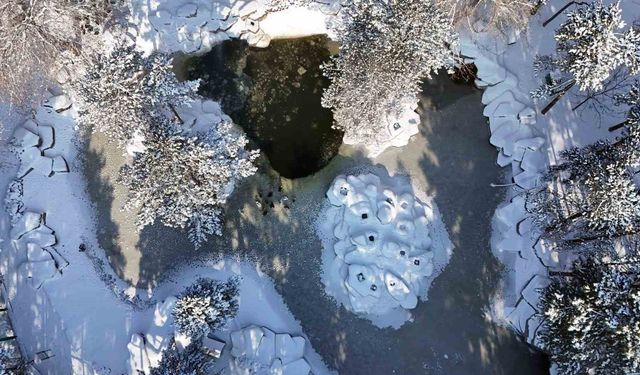 Eksi 14 Derece Mesaisi: Buz Tutan Gölette Görsel Şölen