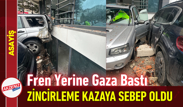 Fren Yerine Gaza Bastı: Zincirleme Kazaya Sebep Oldu!