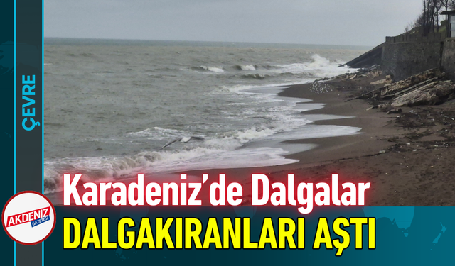 Karadeniz’de Dalgalar Dalgakıranları Aştı!