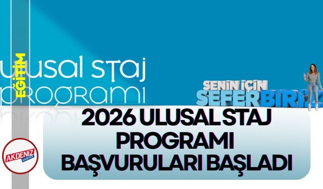Kariyer Kapısı Açıldı: 2026 Ulusal Staj Başvuruları Başladı