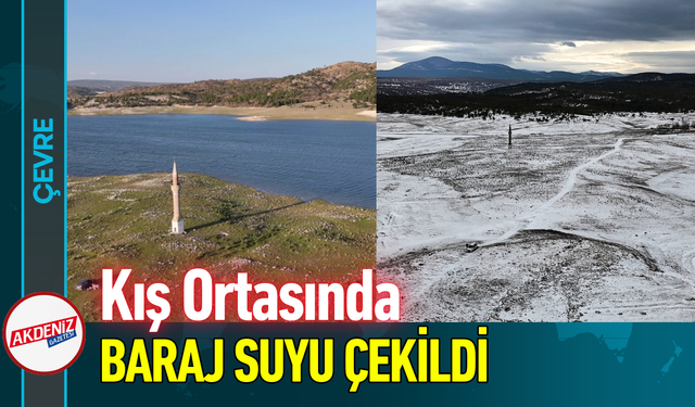 Kış Ortasında Baraj Suyu Çekildi!