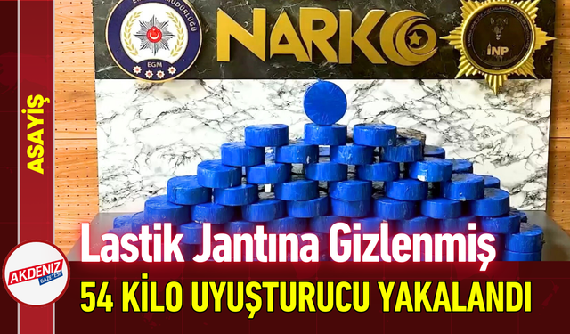 Lastik Jantına Gizlenmiş 54 Kilo Uyuşturucu Yakalandı!