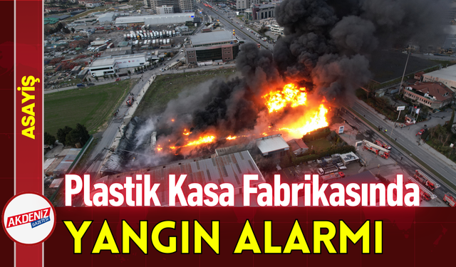 Plastik Kasa Fabrikasında Yangın Alarmı!