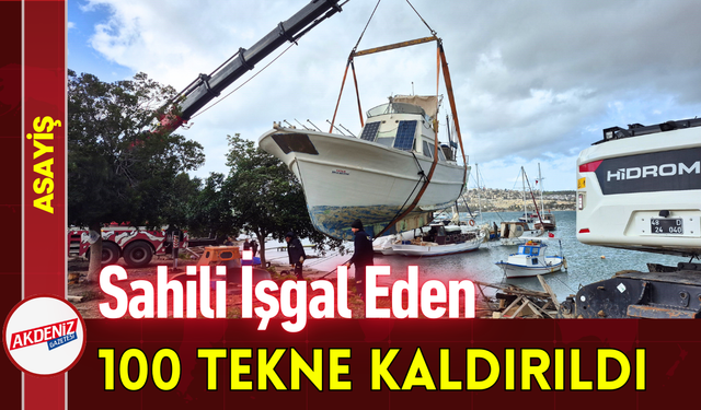 Sahili İşgal Eden 100 Tekne Kaldırıldı!