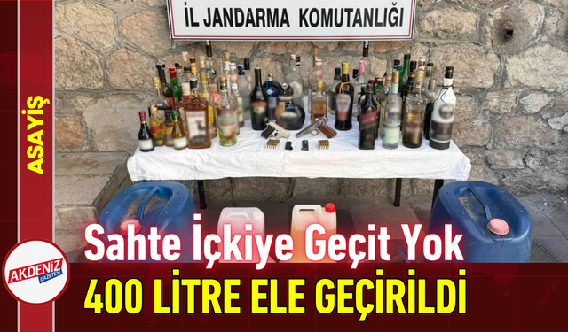 Sahte İçkiye Geçit Yok: 400 Litre Ele Geçirildi!