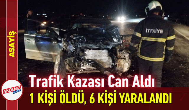 Trafik Kazası Can Aldı: 1 Kişi Öldü, 6 Kişi Yaralandı