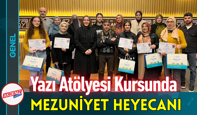 Yazı Atölyesi Kursunda Mezuniyet Heyecanı!