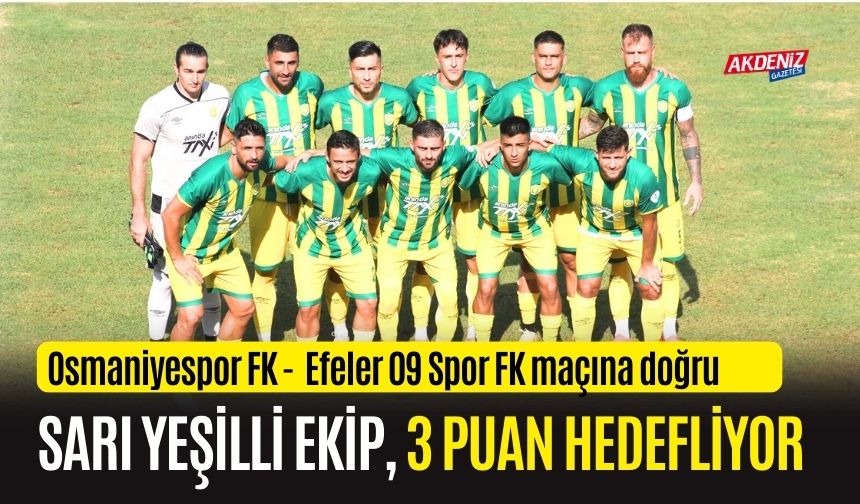 OSMANİYESPOR FK.'DA KRİTİK MAÇ!