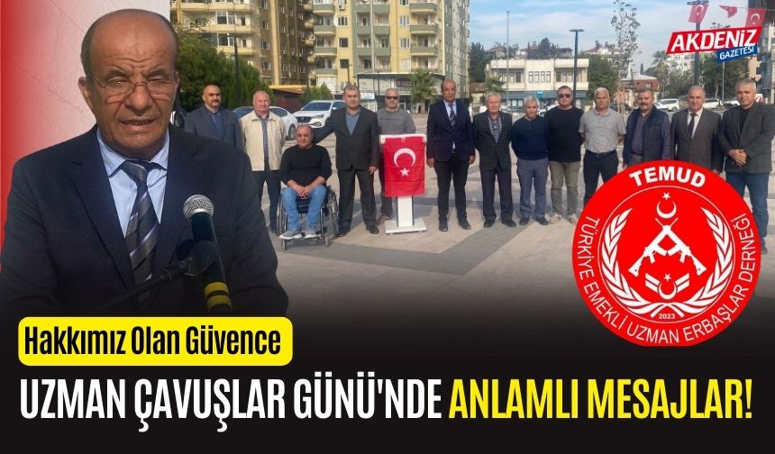 OSMANİYE’DE UZMAN ÇAVUŞLAR GÜNÜ ANLAMLI BİR TÖRENLE KUTLANDI