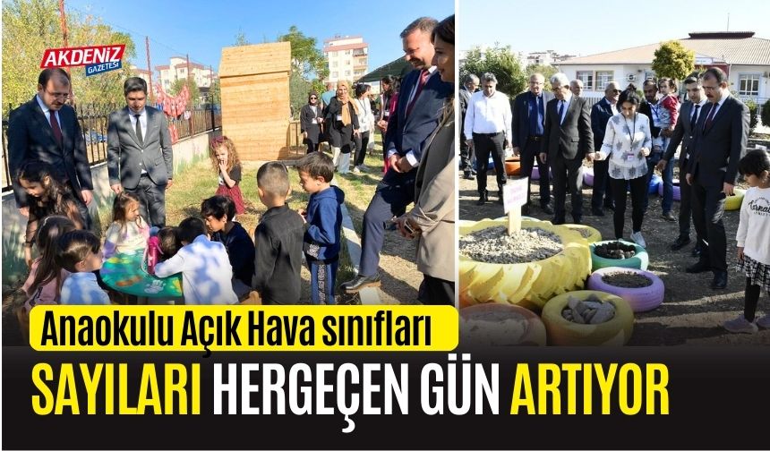 OSMANİYE'DE ANAOKULU AÇIK HAVA SINIFLARI ARTIYOR