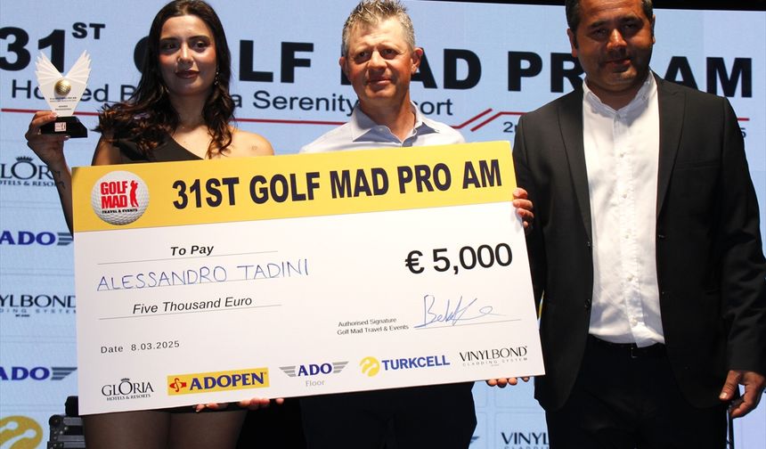 31. Golf Mad Pro-Am Golf Turnuvası'nda  Şampiyon Belli Oldu