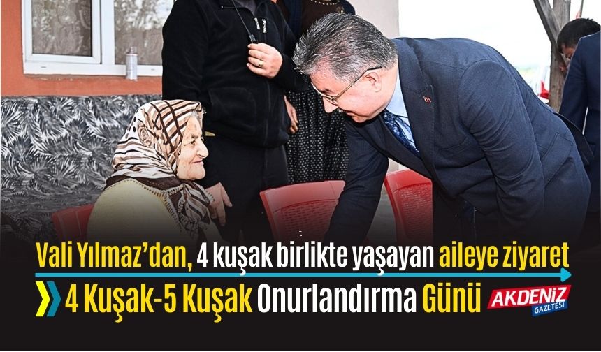OSMANİYE'DE 4 KUŞAK BİRARADA YAŞAYAN AİLEYE ZİYARET