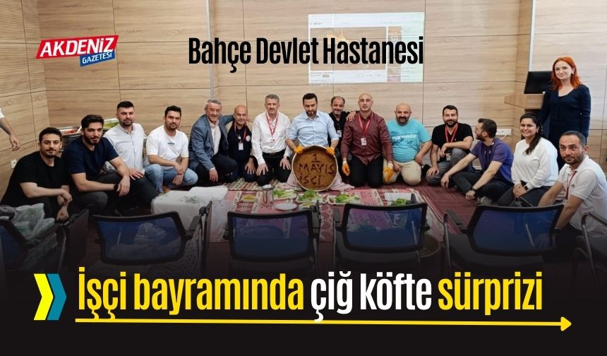 Hastane Müdürü Çuhadar, işçilere elleriyle çiğköfte yaptı