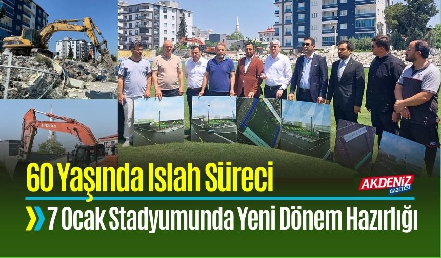 Milletvekili Gülsoy, 7 Ocak Stadyumunu inceledi; Tribün kapasitesi 6380 kişi kapasiteli olacak