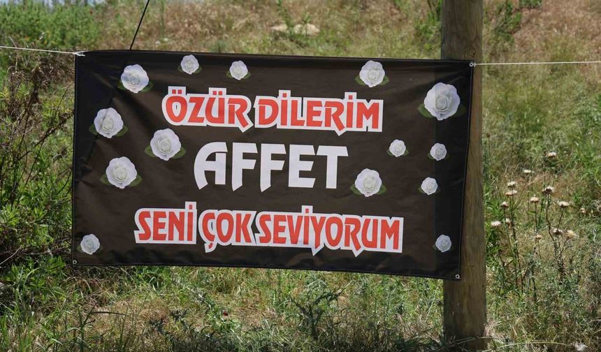 Adana’da gizemli ’özür dilerim affet seni çok seviyorum’ ilanı