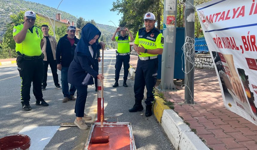 Akseki'de trafik haftası kapsamında etkinlik düzenlendi