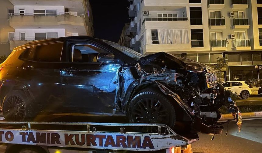 Alanya’da 1.35 Promil Alkollü Sürücü Kaza Yaptı