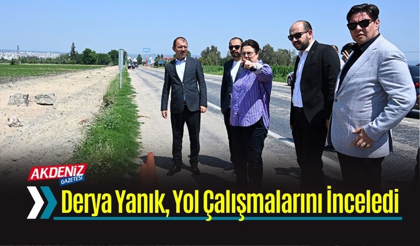 Derya Yanık, Yol Çalışmalarını Yerinde İnceledi