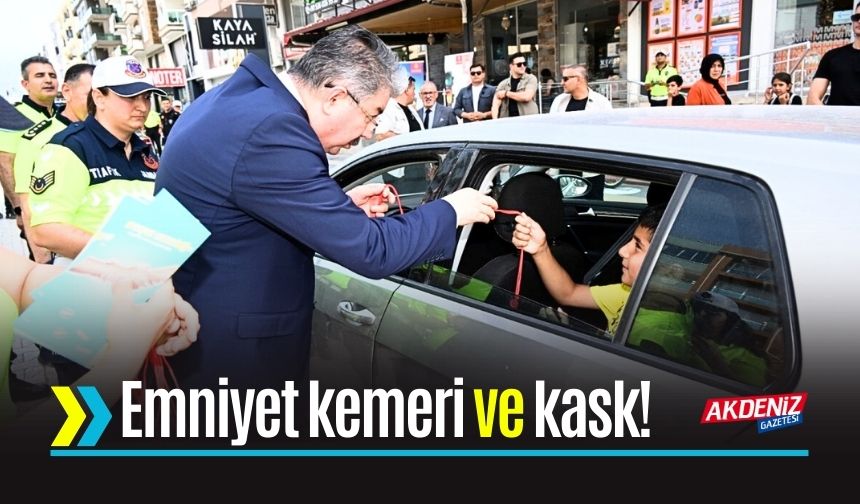 Emniyet kemeri ve kas kullanımı uyarısı yapıldı