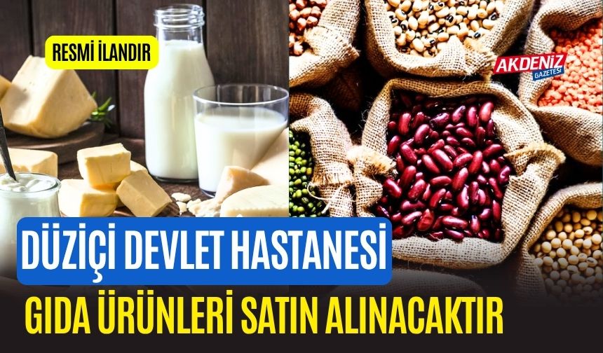 GIDA ÜRÜNLERİ SATIN ALINACAKTIR