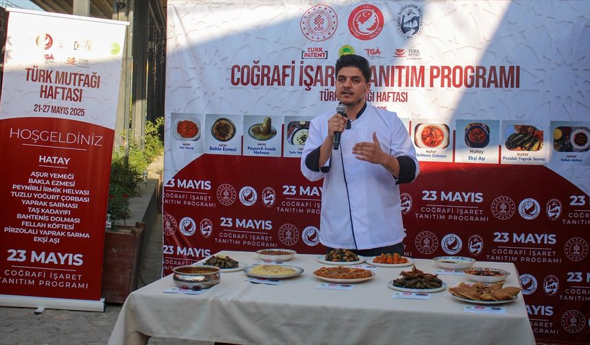 Hatay'ın 10 lezzeti coğrafi işaret olarak tescil edildi