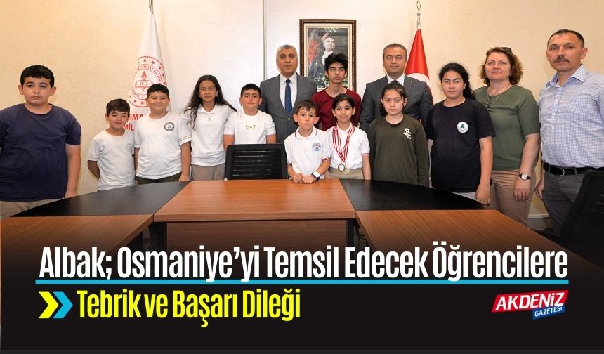 Zekâ Oyunlarında Osmaniye’yi Temsil Edecek Öğrenciler İl Müdürü Tarafından Ağırladı