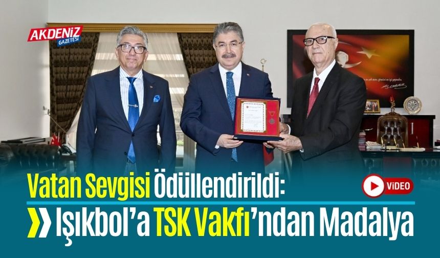Vatan Sevgisi Ödüllendirildi: Mansur Işıkbol’a TSK Vakfı’ndan Madalya