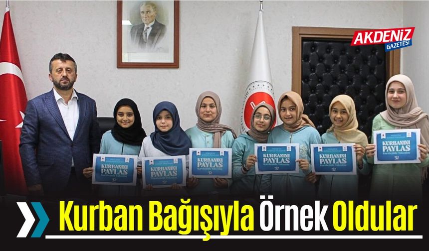Öğrencilerden Müftülüğe Kurban Vekaleti