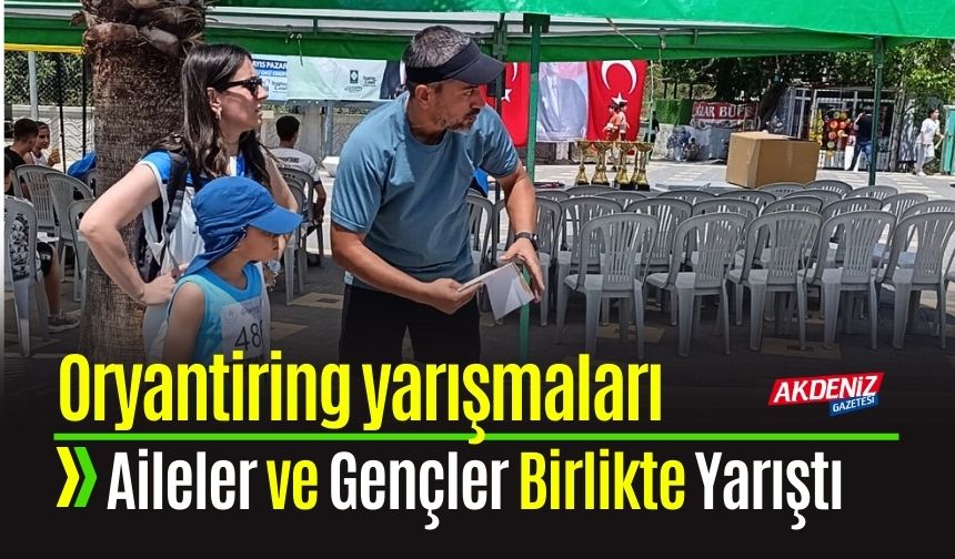 Oryantiring Yarışlarında Aileler ve Gençler Birlikte Yarıştı