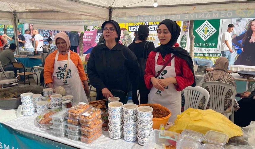 Osmaniye Lezzet Festivali’ne Hanım Eli Değdi