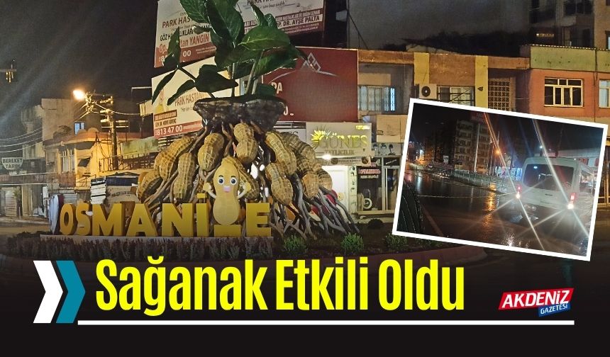 Osmaniye'de Sağanak Etkili Oldu, Alt Geçit Trafiğe Kapatıldı