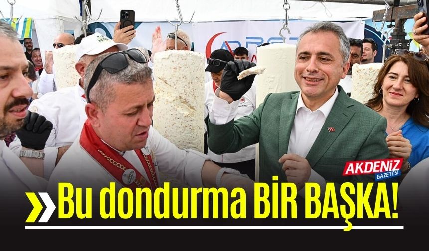 Lezzet Festivalinde "Osmaniye Fıstıklı Dondurma" İkramı