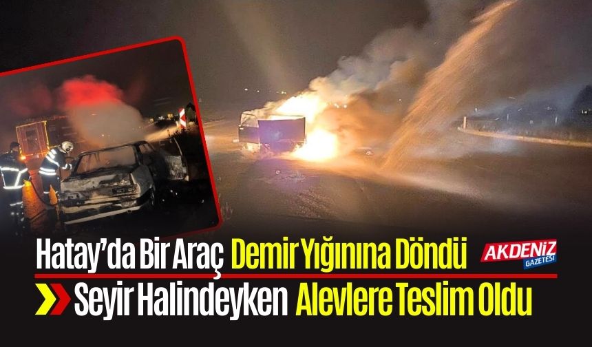 Seyir Halindeki Tofaş Alev Alev Yandı