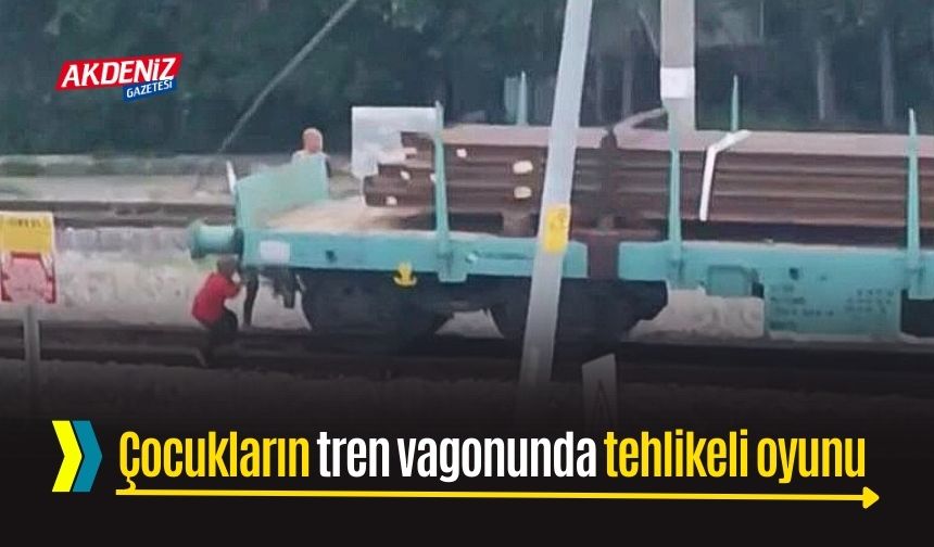 Burası Toprakkale; çocukların tren vagonunda tehlikeli oyunu