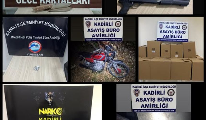 Osmaniye'de Narkotik ve Asayiş Uygulaması: 4 Tutuklama