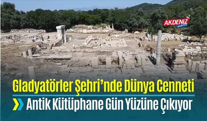 Gladyatörler Şehri’nde Antik Kütüphane Gün Yüzüne Çıkıyor