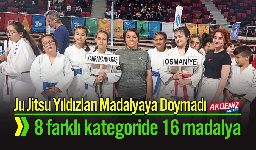 Osmaniyeli Ju Jitsu Yıldızları Madalyaya Doymadı!