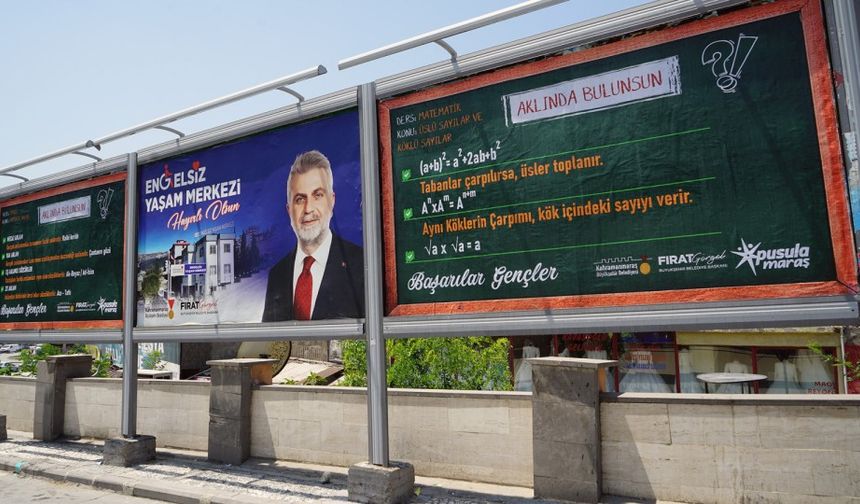 Kahramanmaraş’ta Sınav Öncesi Sokaklar Bilgiyle Donatıldı