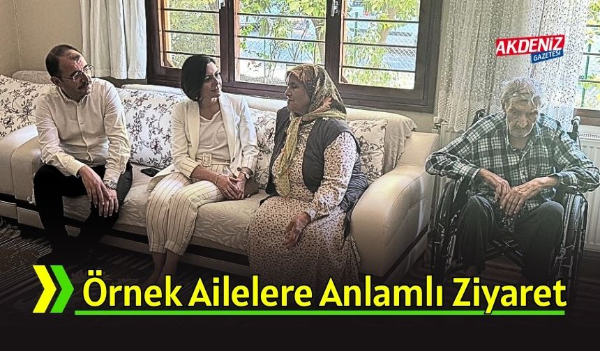 Osmaniye'de Kaymakam Dolu'dan Örnek Ailelere Ziyaret