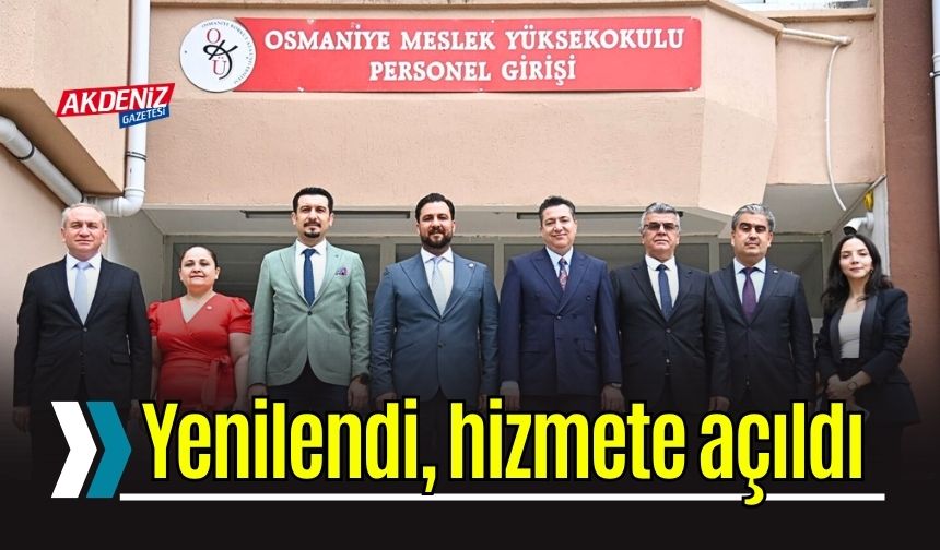 OKÜ Meslek Yüksekokulunun güçlendirmesi tamamlandı