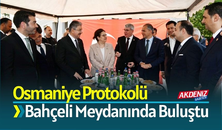Osmaniye Protokolü Bayramda Devlet Bahçeli Meydanında Buluştu