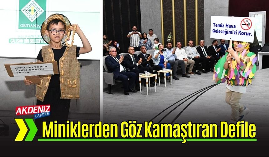 Osmaniyede Miniklerin Geri Dönüşüm Defilesi Büyüledi