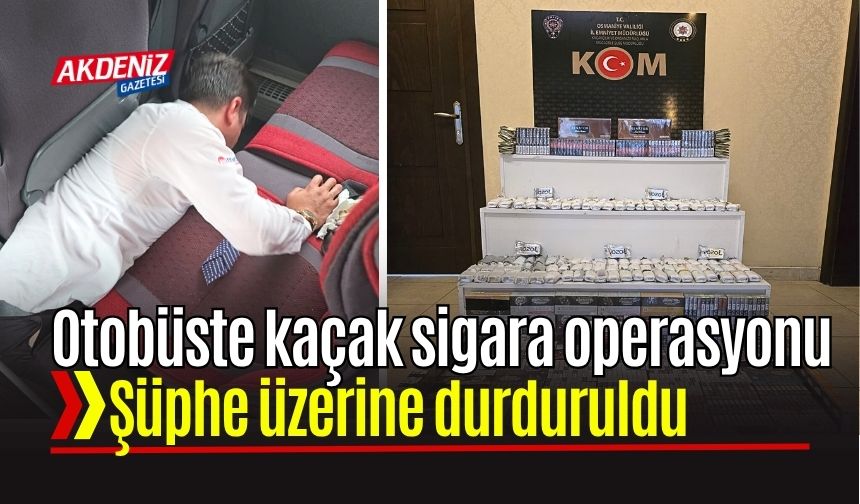 Osmaniye'de Otobüste Dev Kaçak Sigara Operasyonu!