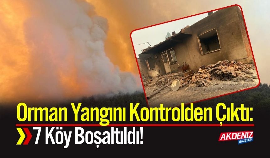 Taraklı’daki Orman Yangını Kontrolden Çıktı: 7 Köy Boşaltıldı!