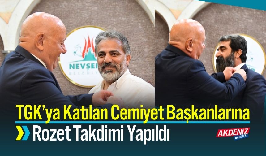 TGK’ya Katılan Yeni Cemiyet Başkanlarına Rozet Takdimi Yapıldı