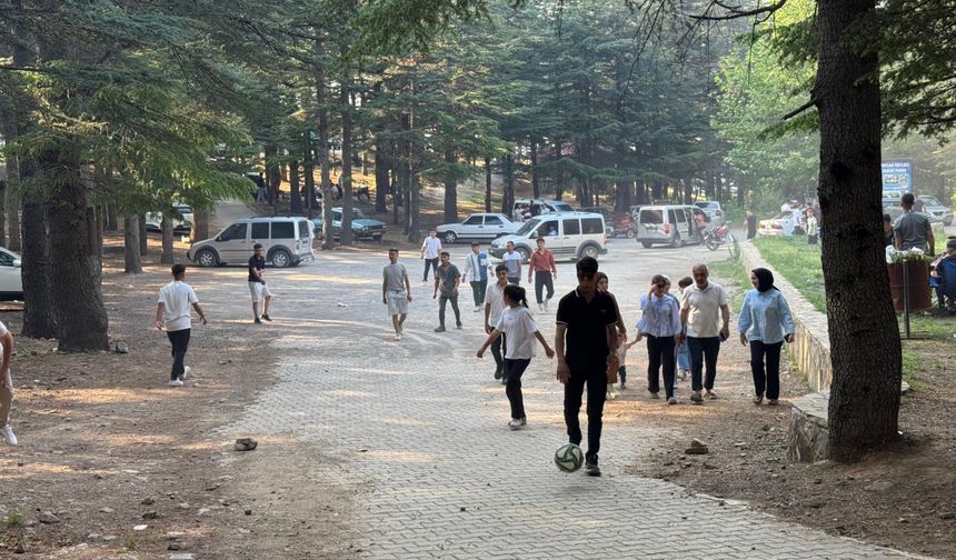 Yavşan Yaylası'nda Bayram Yoğunluğu