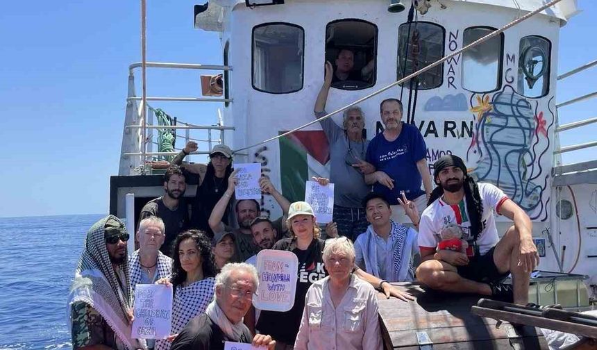 Özgürlük Filosuna ait Hanzala gemisi, Gazze’ye doğru yola çıktı